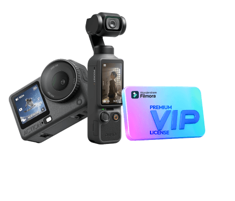 DJI Osmo Pocket, Osmo Action and Filmora Premium license bundle